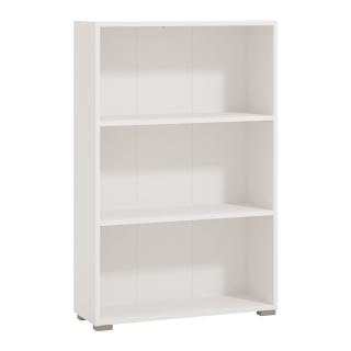Book shelf TOMAR 3 in white color ,size 70x24,5x107,5cm