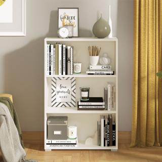 Book shelf TOMAR 3 in white color ,size 70x24,5x107,5cm