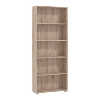 Book shelf TOMAR 5 in grey oak color ,size 70x24,5x176,5cm