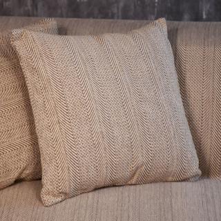 Decorative pillow Fylliana Wave in beige color, size 42x42cm