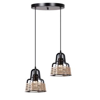Lighting with 2 lamps Fylliana 5468 in black-gold color 30cm