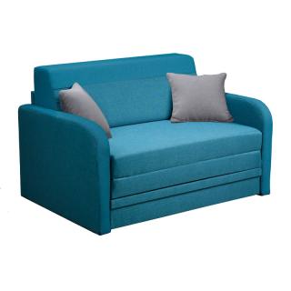 Two seater sofa bed Shadow F 120 light blue-grey color ,in size 137x97x85cm