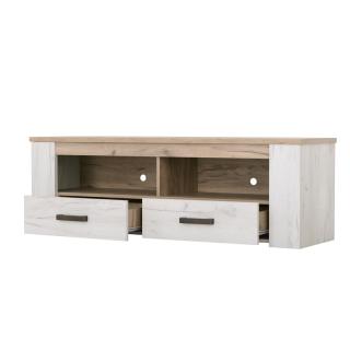 TV shelf Fylliana Kent 150 in grey oak-white oak color ,size 151x43x49cm
