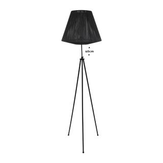 Floor lamp Fylliana Cord black base with grey color ,size 42x140cm