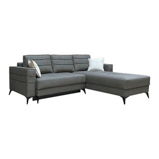 Corner sofa Antigone in grey color ,size 265x190x94cm