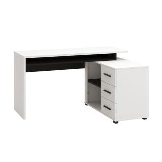 Computer desk Fylliana Arhimed white / black 138x102x75cm