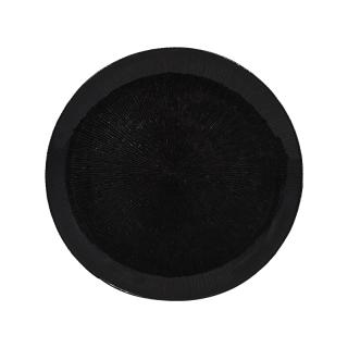 Glass platter Fylliana in black color, size 32cm