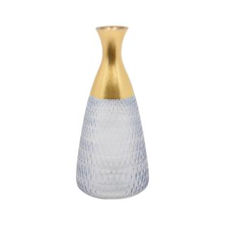 Glass vase gold-siel size 12x29