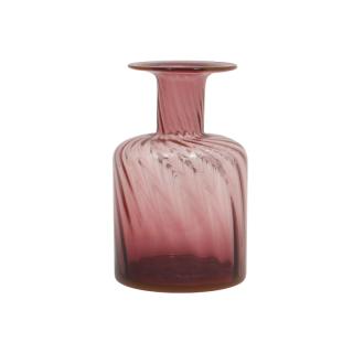 Glass vase pink size 9x29