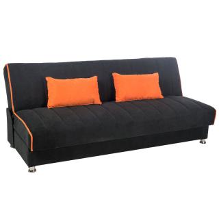 Three seater sofa Fylliana new leon black/orange 53/47 190*85*83