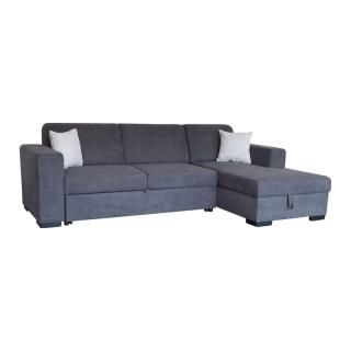 Right corner sofa Vitoria in antrachite color size 255x154x83