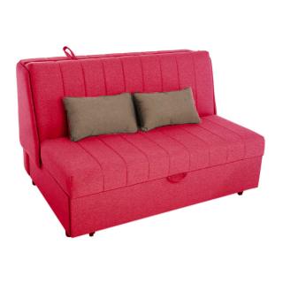 Two seater sofa Fylliana New Montana in grey-pink color, size 145*100*92cm