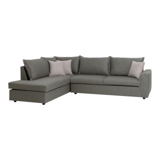 Corner sofa Fylliana Matilda, left side in brown color, size 200x270cm