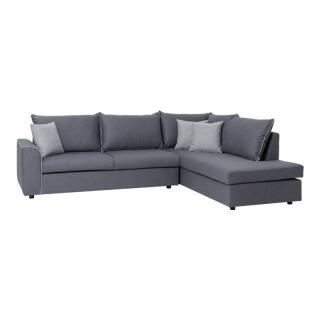 Corner sofa Fylliana Matilda, right side in grey color, size 200x270cm