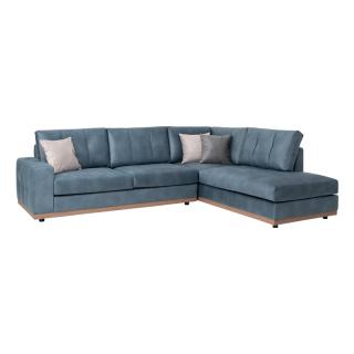 Corner sofa Fylliana Mexico, right side in light blue color, size 280x220cm