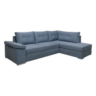 Right corner sofabed Fylliana New angela in siel color, size 270x180x80