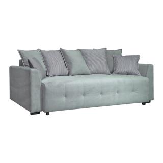 Sofa bed Fylliana Silva in mint fabric color ,size 240x90x88cm