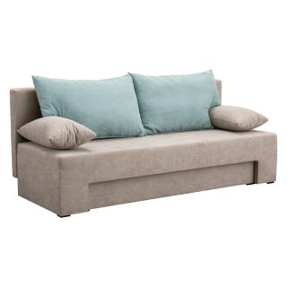 Sofa bed TEO K beige color, size 190.5*79*77