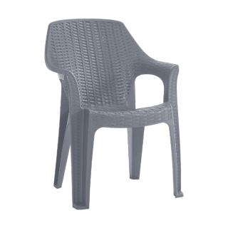 Outdoor chair Fylliana Baltic anthachite color ,size 50x57x85cm