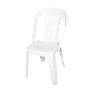 Plastic chair Fylliana Diana in white color, size 83x46x55cm
