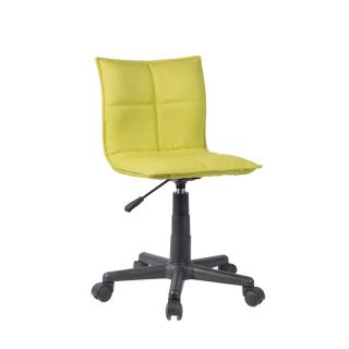 Office chair Fylliana in light green color fabric, size 38.5*51*72/83.5cm