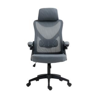 Office Chair Fylliana 21-9 in grey color ,size 63x61x128,5cm