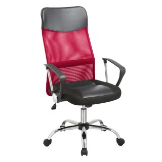 Office chair Fylliana in red-black color, size 59*60*120cm