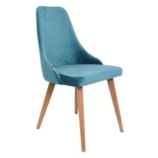 Dinner chair Fylliana Kassandra in tirquoise color ,size 48*56*94