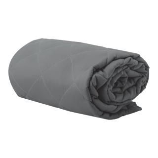 Bedspread micro fabric in grey color, size 220*240