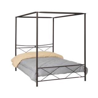 Canopy bed Arion in brown color, with frame size 150*200