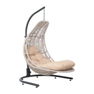 Hanging Chair Fylliana Alok in cappuccino color ,121x140x200