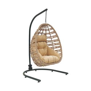 Hanging Chair Fylliana Simran in cappuccino color 121*140*200