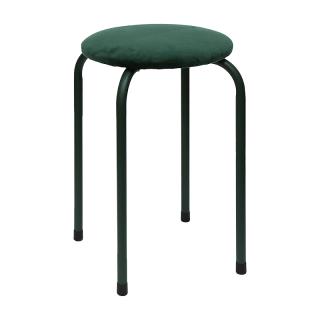 Metal stool Fylliana 529 in green color ,size 31x45cm