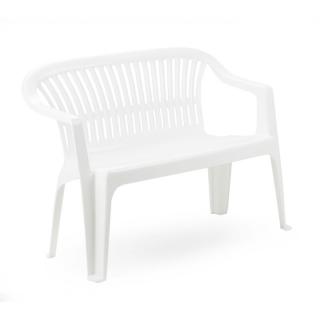 Diva love seat Fylliana 114*55*82 plastic white