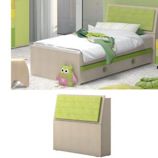 Linen storage place Fylliana in green color, size 103*96*27cm