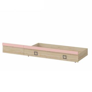 Bed drawer Fylliana in beech-jasmine color, size 138*27*74cm