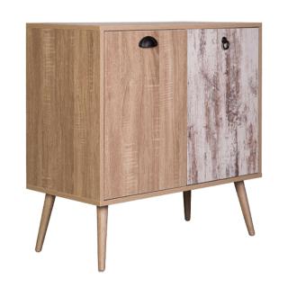 Shoe cabinet Fylliana Lounge in sonoma oak color ,size 75x37x75cm