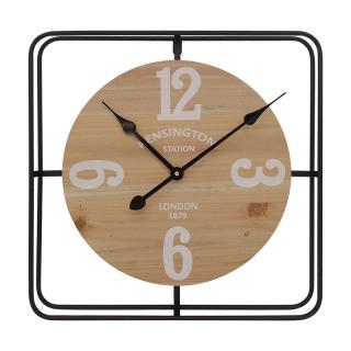 Wall clock Fylliana FL458 in black-brown color ,size 50x5x50cm