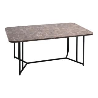 Coffee table Fylliana Diamond in grey marble color 115*68*45