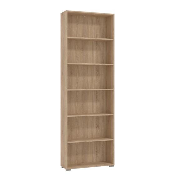 Book shelf TOMAR 6 in sonoma color, size 70x24,5x211,5cm