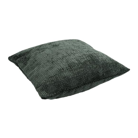 Decorative pillow Fylliana Chenel fine in green color, size 45x45x10cm