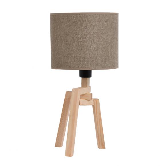 Table wooden lamp Fylliana in nature color, size 50cm