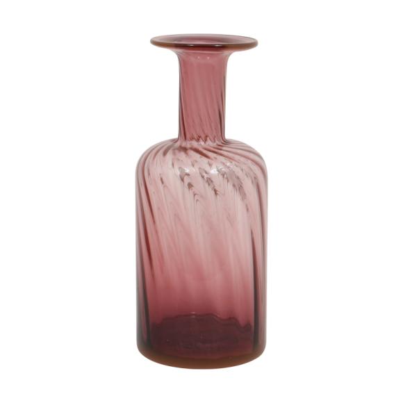 Glass vase pink size 10x25.5