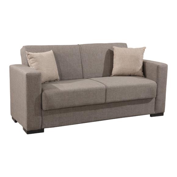Two seater sofa Fylliana New Gracia in brown color, size 167*89*84