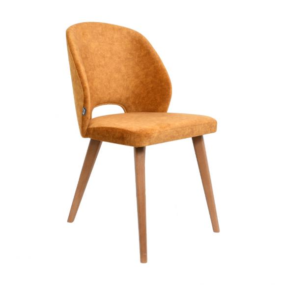 Dinner chair Fylliana Bella in mustard color ,size 48*56*85