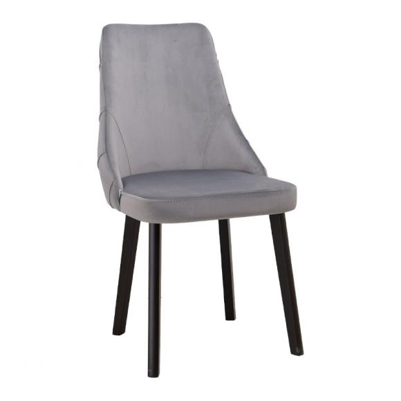 Dining Chair Fylliana Elvira in grey color 50*47*91