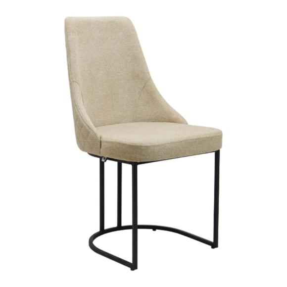 Dinner Chair Fylliana Maggie in beige color ,size 47x52x91cm