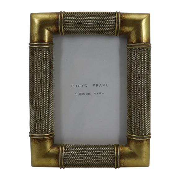 Photo frame Fylliana 15637 10x15 in grey-golden color, size 15,5x2,5x20cm