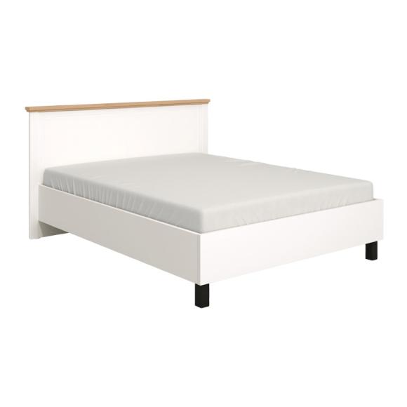Double bed Valencia 160 in white-artisan oak-white mat color ,size 182.5*208*103.5 (160*200)cm