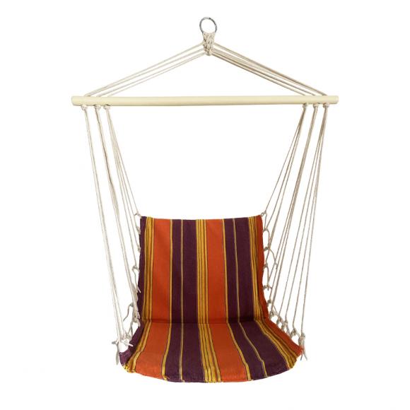 Hanging swing chair Fylliana MXY1-153 orange stripe 88c54cm